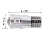2 pezzi T10 3W 6 LED SMD-5630 Lampada per luci di ingombro per auto Canbus senza errori, DC 12V, 6 SMD-5630 LEDs