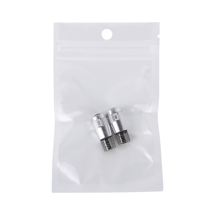 2 pezzi T10 3W 6 LED SMD-5630 Lampada per luci di ingombro per auto Canbus senza errori, DC 12V, 6 SMD-5630 LEDs