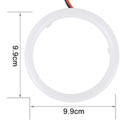 2 PZ 3 pollici 6 W Luce bianca + Luce gialla Angel Eyes per auto, DC 12 V Lunghezza cavo: 50 cm, 3inch