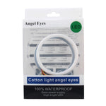 2 PZ 3 pollici 6 W Luce bianca + Luce gialla Angel Eyes per auto, DC 12 V Lunghezza cavo: 50 cm, 3inch