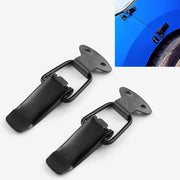 EA059 2 accessori per la modifica dell'auto, fibbia fissa di sicurezza universale per paraurti in ferro, dimensioni: 26,7 x 80 mm, 26.7 x 80mm