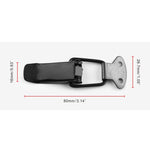 EA059 2 accessori per la modifica dell'auto, fibbia fissa di sicurezza universale per paraurti in ferro, dimensioni: 26,7 x 80 mm, 26.7 x 80mm