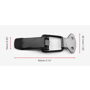 EA059 2 accessori per la modifica dell'auto, fibbia fissa di sicurezza universale per paraurti in ferro, dimensioni: 26,7 x 80 mm, 26.7 x 80mm