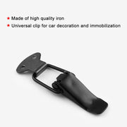 EA059 2 accessori per la modifica dell'auto, fibbia fissa di sicurezza universale per paraurti in ferro, dimensioni: 26,7 x 80 mm, 26.7 x 80mm