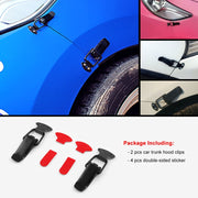 EA059 2 accessori per la modifica dell'auto, fibbia fissa di sicurezza universale per paraurti in ferro, dimensioni: 26,7 x 80 mm, 26.7 x 80mm