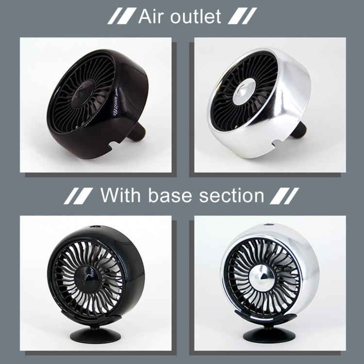 Ventola di raffreddamento elettrica con presa d'aria per auto portatile multifunzione, Multi-function (Black), Multi-function (Silver)