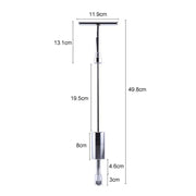 Kit di attrezzi per riparazione auto 19 in 1 Kit di attrezzi per riparazione ammaccature senza vernice Rimozione grandine Argento T Bar Kit di attrezzi per riparazione ammaccature con martello scorrevole, 19 PCS Silver T Bar