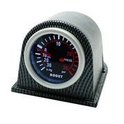 Indicatore turbo boost a luce bianca LED modificato per auto universale da 52 mm 12 V, White Light