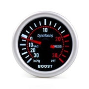 Indicatore turbo boost a luce bianca LED modificato per auto universale da 52 mm 12 V, White Light