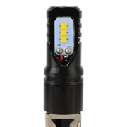 2 fendinebbia LED per auto H3 DC12V / 4,5 W / 6000 K / 360LM con 6 perline lampada CSP, luce bianca, H3 (Black), H3 (Silver)