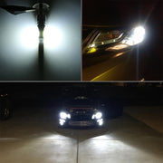 2 fendinebbia LED per auto H3 DC12V / 4,5 W / 6000 K / 360LM con 6 perline lampada CSP, luce bianca, H3 (Black), H3 (Silver)