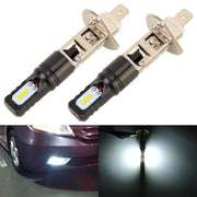 Fendinebbia LED per auto H1 DC12V / 4,5 W / 6000 K / 360 LM da 2 pezzi con 6 perline lampada CSP, luce bianca, H1 (Black), H1 (Silver)
