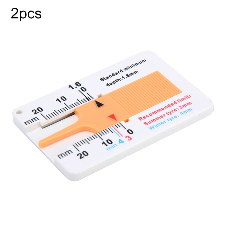 2 pz 0-20mm Piano di Plastica del Battistrada Refinding Turni Refinding Risultato Esiste Compresse del Battistrada di Plastica Calibro di Profondità del Battistrada del Pneumatico, Plastic Tire Tread Depth Gauge, Plastic Tire Tread Depth Gauge(Blue)