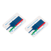 2 pz 0-20mm Piano di Plastica del Battistrada Refinding Turni Refinding Risultato Esiste Compresse del Battistrada di Plastica Calibro di Profondità del Battistrada del Pneumatico, Plastic Tire Tread Depth Gauge, Plastic Tire Tread Depth Gauge(Blue)