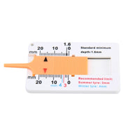 2 pz 0-20mm Piano di Plastica del Battistrada Refinding Turni Refinding Risultato Esiste Compresse del Battistrada di Plastica Calibro di Profondità del Battistrada del Pneumatico, Plastic Tire Tread Depth Gauge, Plastic Tire Tread Depth Gauge(Blue)