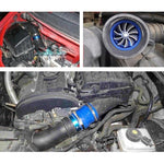 Kit set di ventole per caricabatterie turbo turbo per aspirazione aria a turbina su un lato in acciaio inossidabile universale per auto, Single Side
