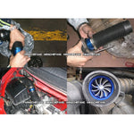 Kit set di ventole per caricabatterie turbo turbo per aspirazione aria a turbina su un lato in acciaio inossidabile universale per auto, Single Side