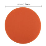 Spugna per cera per auto da 2 pezzi Spugna di forma rotonda Spugna per ceretta ad alta densità, Dimensioni: 18,5 x 18,5 cm, 18.5 x 18.5cm