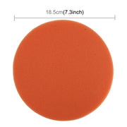 Spugna per cera per auto da 2 pezzi Spugna di forma rotonda Spugna per ceretta ad alta densità, Dimensioni: 18,5 x 18,5 cm, 18.5 x 18.5cm