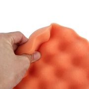 Spugna per cera per auto da 2 pezzi Spugna a forma rotonda e ondulata Spugna per ceretta ad alta densità, Dimensioni: 15 x 15 cm, 15 x 15cm