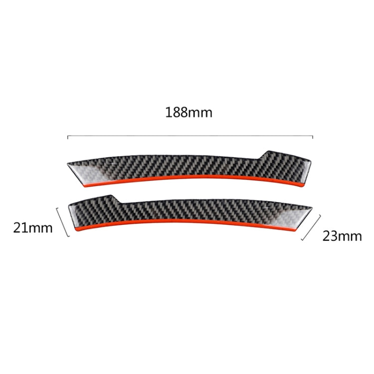 2 pezzi di protezioni per specchietti retrovisori in fibra di carbonio per auto, strisce anticollisione, protezioni per finiture, adesivi per Mercedes-Benz, Rearview Mirror