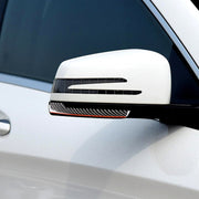 2 pezzi di protezioni per specchietti retrovisori in fibra di carbonio per auto, strisce anticollisione, protezioni per finiture, adesivi per Mercedes-Benz, Rearview Mirror
