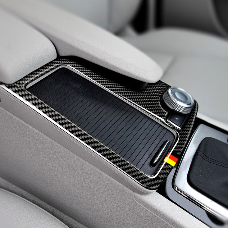Auto Bandiera Tedesca In Fibra di Carbonio Guida A Sinistra Posizione del Cambio Pannello Adesivo Decorativo per Mercedes-Benz W204 2007-2013 / W212 2010-2012, Left Drive Gear Position (German Flag)