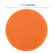 Spugna per cera per auto da 2 pezzi Spugna di forma rotonda Spugna per ceretta ad alta densità, Dimensioni: 12,5 x 12,5 cm, 12.5 x 12.5cm