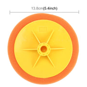 Disco per lucidatura Lucidatrice automatica Ruota in spugna dedicata Spugna per decontaminazione spugna per lucidatura a cera, diametro del foro per vite: 14 mm, 14mm