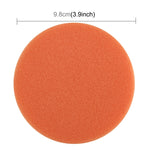 Spugna rotonda ad alta densità, spugna per cera per auto, 12 pezzi, dimensioni: 9,8 x 9,8 cm., 9.8*9.8cm