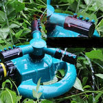 Ugello Rotante Automatico da Giardino Irrigatore Automatico Rotante da 360 Gradi Ugello per Irrigazione del Prato da Giardino, Applicabile per Tubi dell'Acqua da 3/4 di Pollice(Blu), 360 Degree Automatic Sprinkling 3