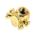 4 pezzi tappo benzina universale a forma di teschio coperchio boccaglio tappo serbatoio tappo pneumatico auto motore bicicletta tappi valvola pneumatici, Skull Shape