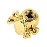 4 pezzi tappo benzina universale a forma di teschio coperchio boccaglio tappo serbatoio tappo pneumatico auto motore bicicletta tappi valvola pneumatici, Skull Shape