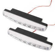 1 paio DC9-16V 2W 120LM 7000K 8 SMD-5050-LED circolari per auto DRL e luci di svolta, 2W 120LM 7000K