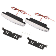 1 paio DC9-16V 2W 120LM 7000K 8 SMD-5050-LED circolari per auto DRL e luci di svolta, 2W 120LM 7000K