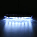 1 paio DC9-16V 2W 120LM 7000K 8 SMD-5050-LED circolari per auto DRL e luci di svolta, 2W 120LM 7000K