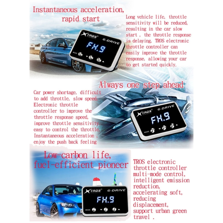 TROS TS-6Drive Potente Booster Controller elettronico dell'acceleratore per Toyota Vios 2008-, For Toyota Vios 2008-