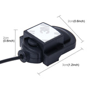 Microfono audio per auto Spina jack da 3,5 mm Microfono mono a 2 poli Stereo Mini Adesivo esterno cablato Lettore microfono per radio DVD automatica, Lunghezza cavo: 2,1 m, Cable Length: 2.1m