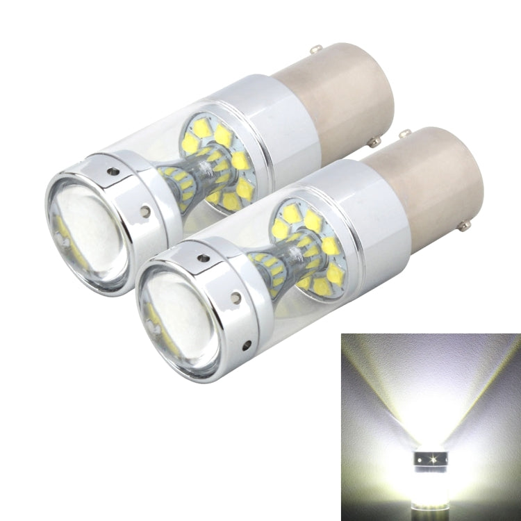 2 PCS 1156 60W 1200 LM 6000K Luci di stop per auto per auto Luce di retromarcia con 12 lampade CREE XB-D, DC 12V, 1156
