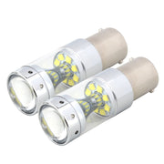 2 PCS 1156 60W 1200 LM 6000K Luci di stop per auto per auto Luce di retromarcia con 12 lampade CREE XB-D, DC 12V, 1156