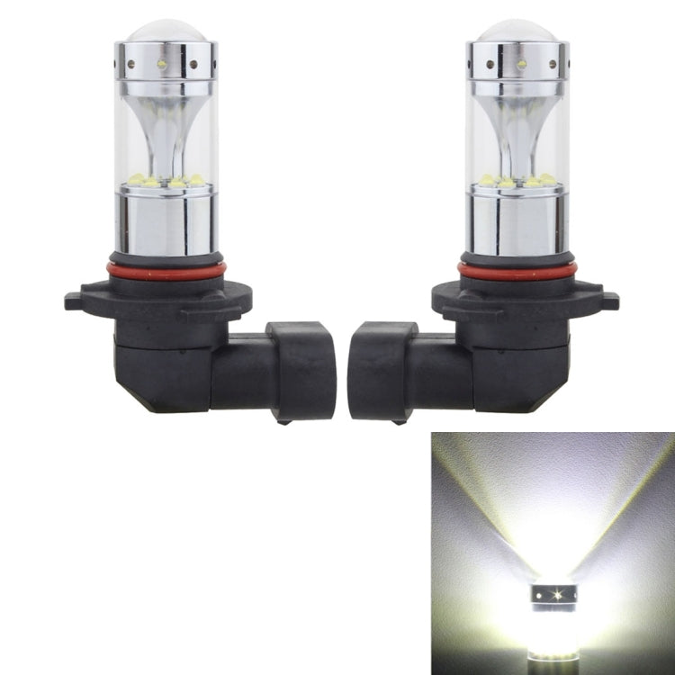 2 fendinebbia per auto 9006 60W 1200 LM 6000K con 12 lampade LED CREE XB-D, DC 12V, 9006