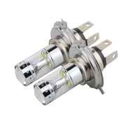 2 fendinebbia per auto H4 60W 1200 LM 6000K con 12 lampade LED CREE XB-D, DC 12V, H4