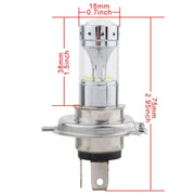 2 fendinebbia per auto H4 60W 1200 LM 6000K con 12 lampade LED CREE XB-D, DC 12V, H4