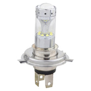 2 fendinebbia per auto H4 60W 1200 LM 6000K con 12 lampade LED CREE XB-D, DC 12V, H4