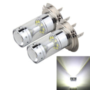 2 fendinebbia per auto H7 60W 1200 LM 6000K con 12 lampade LED CREE XB-D, DC 12V, H7