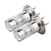 2 fendinebbia per auto H7 60W 1200 LM 6000K con 12 lampade LED CREE XB-D, DC 12V, H7