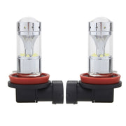 2 fendinebbia per auto H8/H11 60W 1200 LM 6000K con 12 lampade LED CREE XB-D, DC 12V, H8/H11