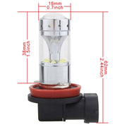 2 fendinebbia per auto H8/H11 60W 1200 LM 6000K con 12 lampade LED CREE XB-D, DC 12V, H8/H11