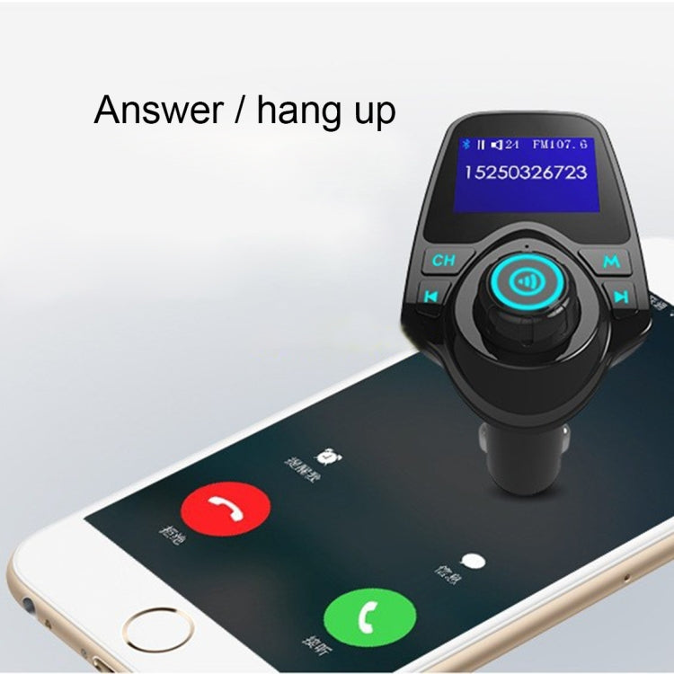 Trasmettitore FM Bluetooth T11 Lettore MP3 per auto con display a LED, supporto doppia ricarica USB, vivavoce, scheda TF e funzione di riproduzione musicale su disco U, T11