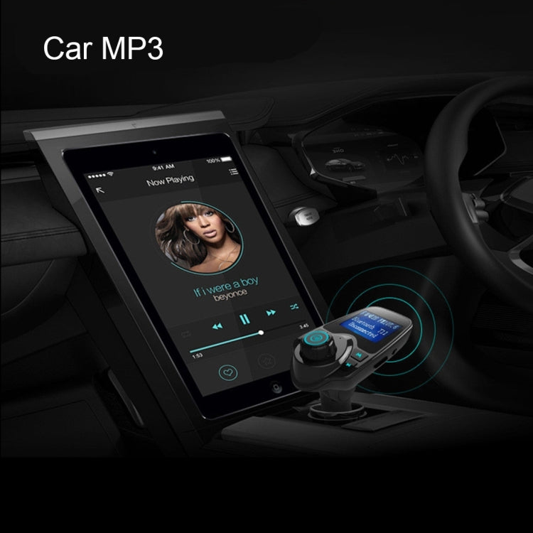 Trasmettitore FM Bluetooth T11 Lettore MP3 per auto con display a LED, supporto doppia ricarica USB, vivavoce, scheda TF e funzione di riproduzione musicale su disco U, T11
